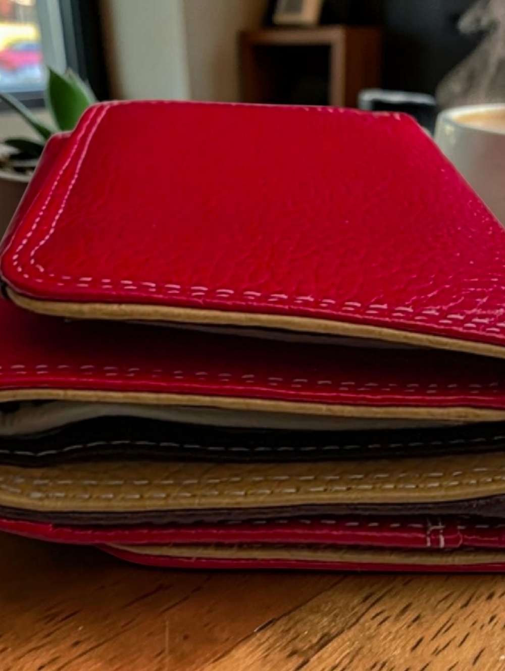 VERA PELLE RED LEATHER - "Vintage" Brand NEW W/O TAGS